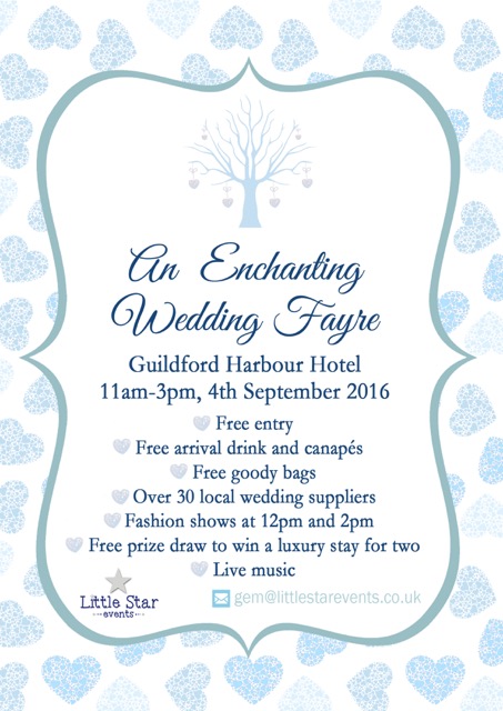 A4 poster enchanted wedding fayre