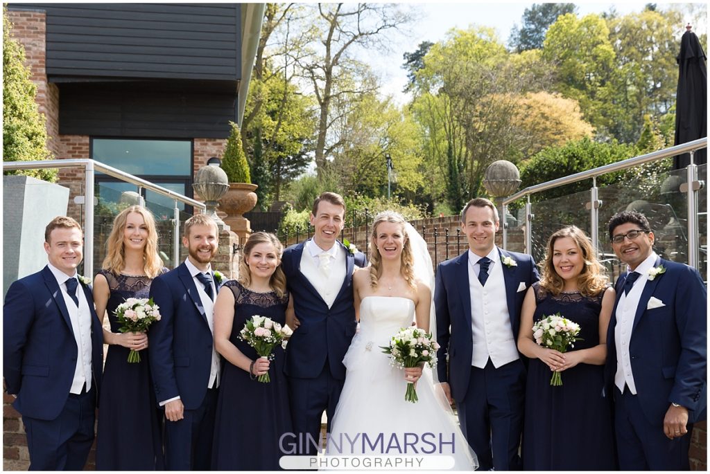 Navy cream wedding colour scheme