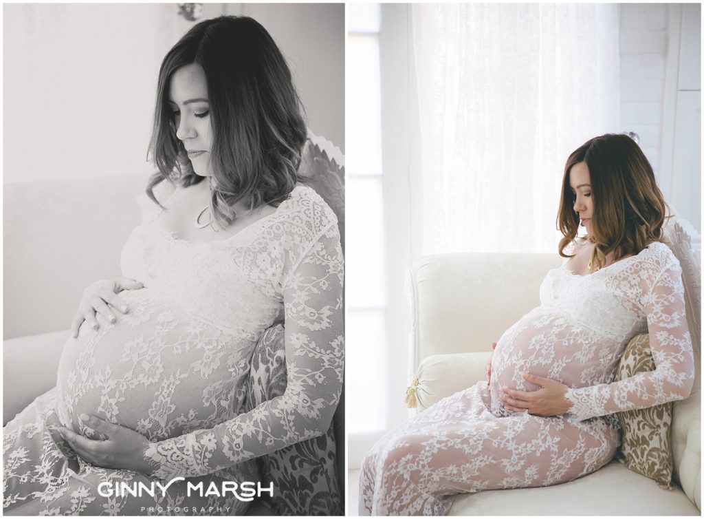 pregnancy boudoir photoshoot | Ginny Marsh Photography