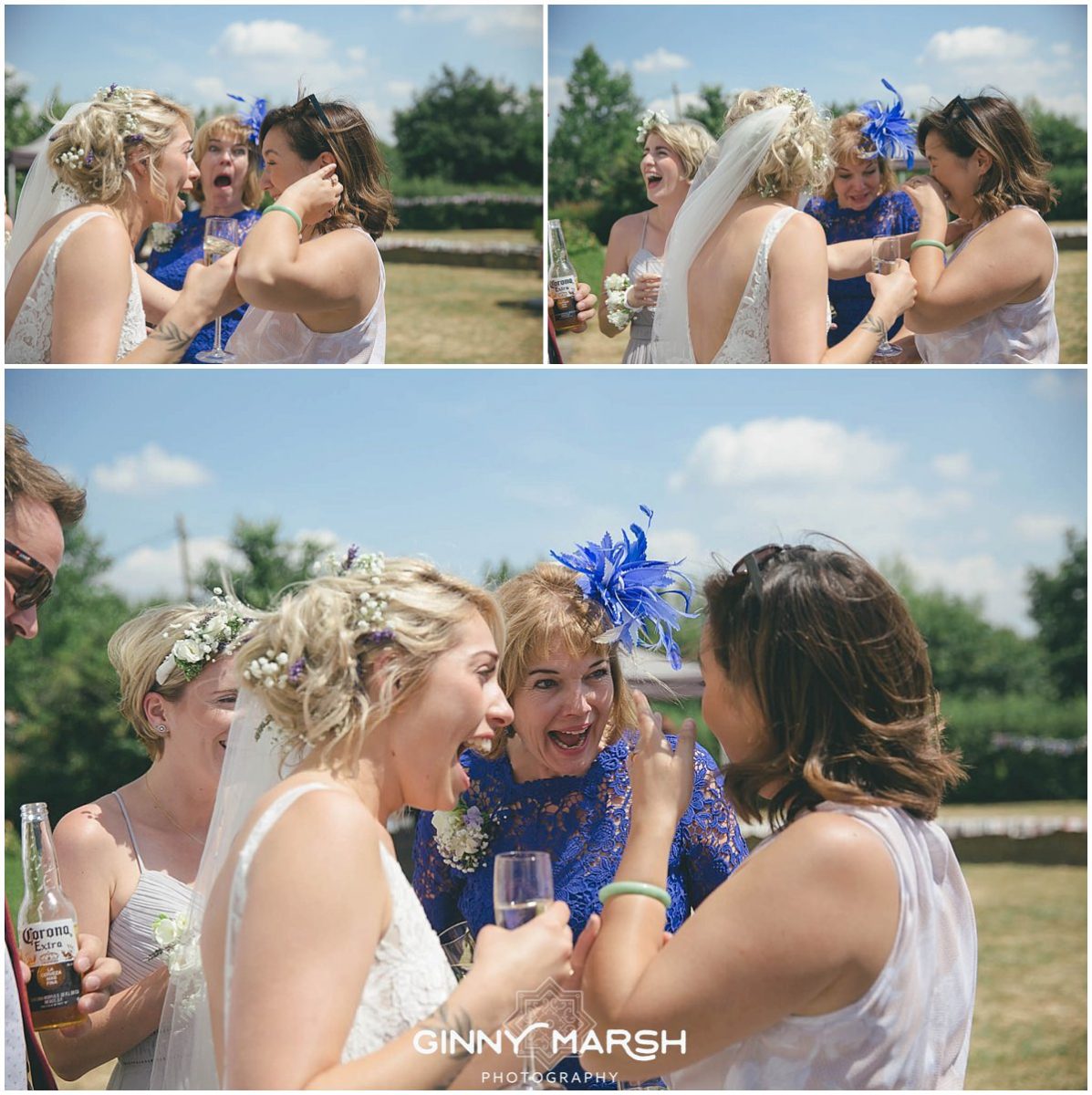 Boho Summer wedding photography | Groomes wedding venue Surrey