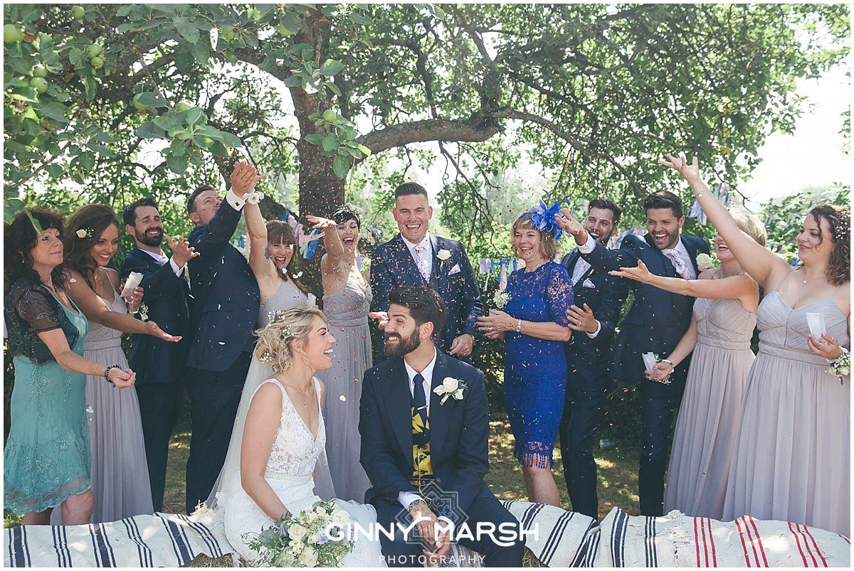 Boho Summer wedding photography | Groomes wedding venue Surrey