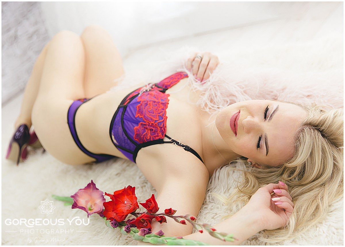 Sara's Fabulous at 40 Boudoir photoshoot