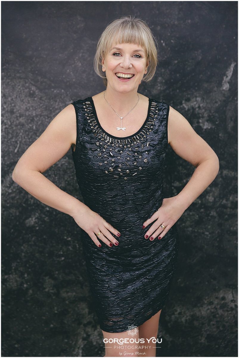 Linda's 60th birthday photoshoot - little black dress | Gorgeous You Photography