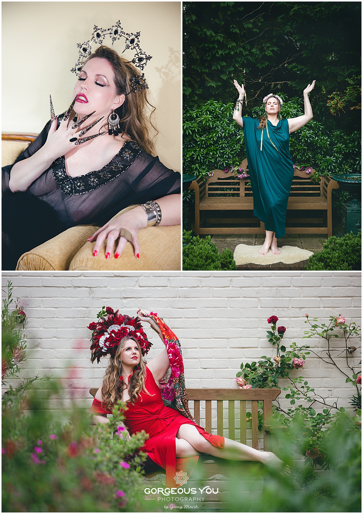 Spiritual Brand photoshoot portraying a woman as a Goddess | Ginny Marsh | Gorgeous You Photography